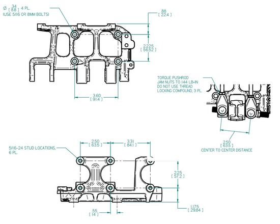 Tilton 72-603 600 Series Floor Mount 3 Pedal Assemblies